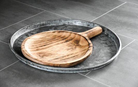 Manon Round Wooden Serving Board 34cm