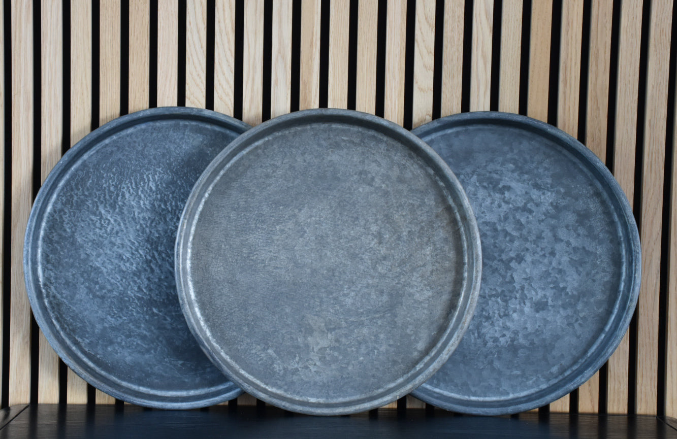 Small Adara Metal Serving Snack Tray 40cm