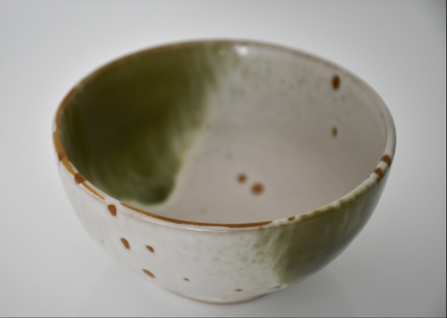 Stoneware Dip and Nibble Bowl – Sage Splash