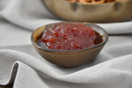 Small Stoneware Dip and Nibble Bowl – Amber Earth