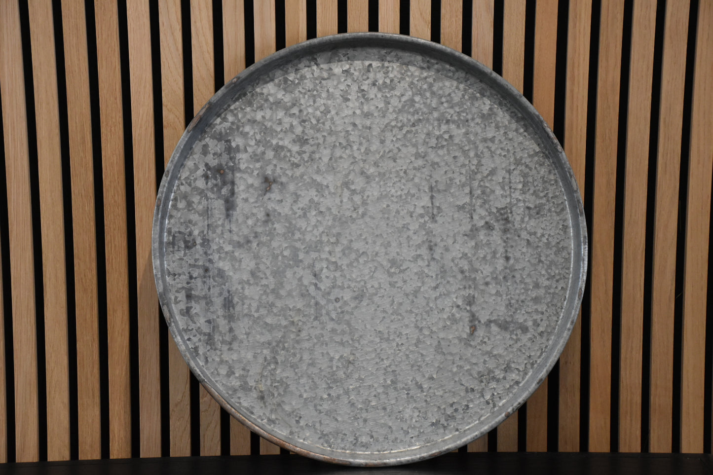 Large Adara Round Metal Serving Snack Tray 51cm