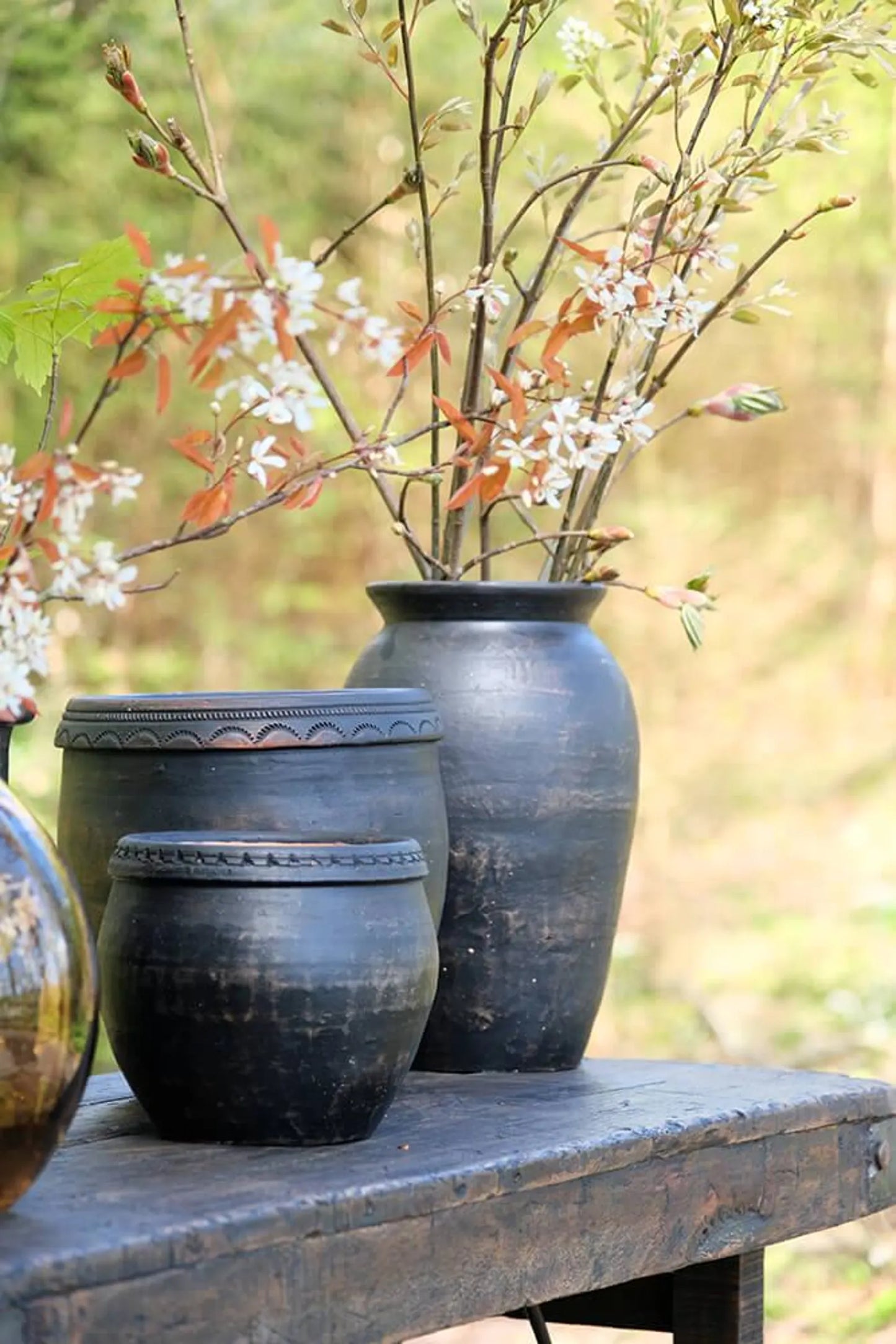 Large Stone Clay Pot Vase